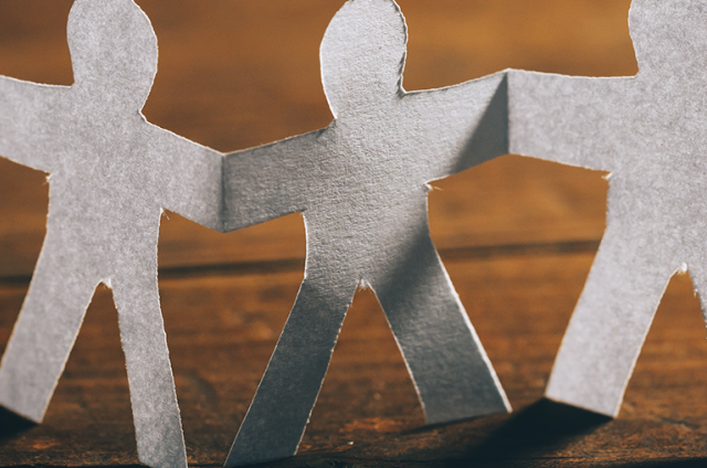 Paper people connected